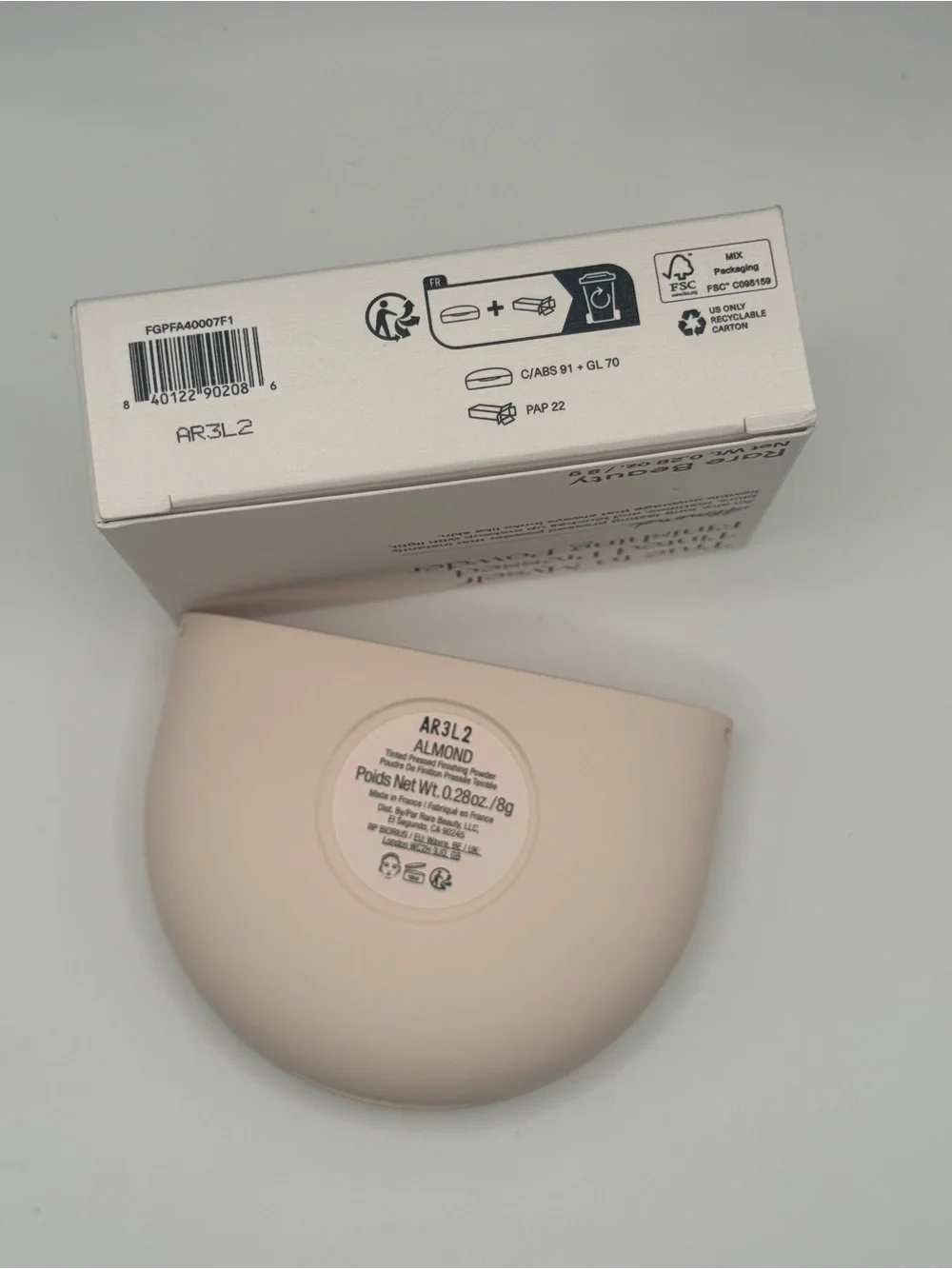 NIB Rare Beauty True to Myself Tinted Pressed Finishing Powder Almond